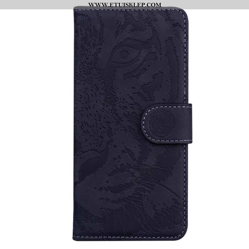 Etui Folio do Moto G73 5G Ślad Tygrysa
